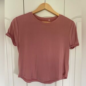 Me to We Crop Top Pink T Shirt